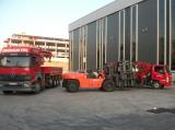 Gebzede &#231;al&#305;&#351;ma esnas&#305;nda &#231;ekilen forklift ve vin&#231; resimleri.