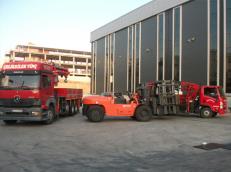 Gebzede çalışma esnasında çekilen forklift ve vinç resimleri.