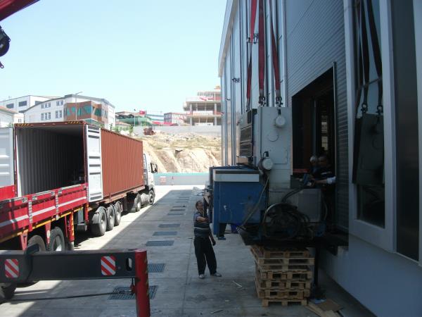 KBA nın conteyıra yüklenmesi.